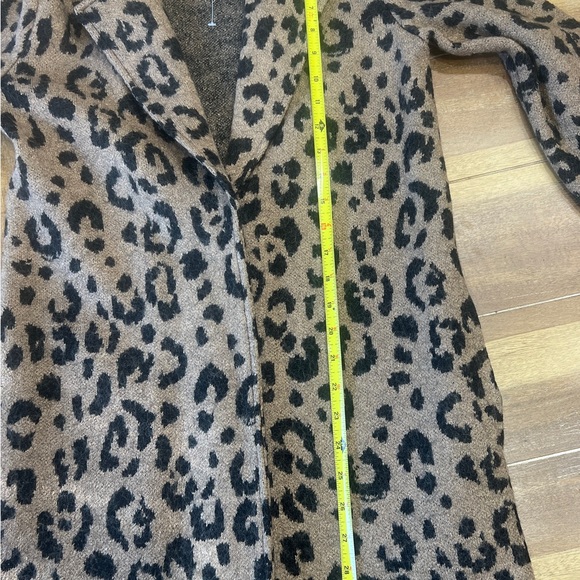 Rachel Zoe Leopard cardigan/coat - Picture 9 of 10